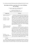 Khu hệ động vật không xương sống cỡ lớn ven bờ ở hồ Đankia, tỉnh Lâm Đồng