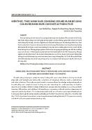 Kiến thức, thực hành nuôi con bằng sữa mẹ và ăn bổ sung của bà mẹ đang nuôi con dưới 24 tháng tuổi