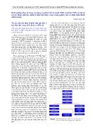 Kinh nghiệm thực tế trong xây dựng và phát triển kỹ thuật PCR, real-Time PCR và một số các kỹ thuật sinh học phân tử hiện đại khác trong trong nghiên cứu và chẩn đoán bệnh nhiễm trùng