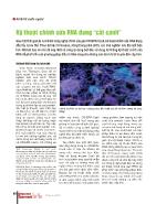 Kỹ thuật chỉnh sửa rna đang “cất cánh”