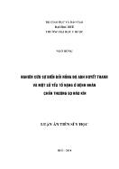 Luận án Nghiên cứu sự biến đổi nồng độ ADH huyết thanh và một số yếu tố nặng ở bệnh nhân chấn thương sọ não kín