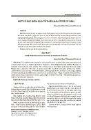 Một số đặc điểm dịch tễ thiếu máu ở trẻ sơ sinh