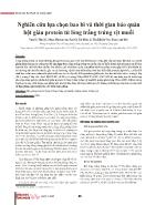 Nghiên cứu lựa chọn bao bì và thời gian bảo quản bột giàu protein từ lòng trắng trứng vịt muối