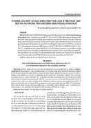 Nghiên cứu một số đặc điểm hình thái gan ở trẻ thừa cân béo phì tại trung tâm nhi bệnh viện trung ương Huế