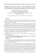 Nghiên cứu nuôi cấy lỏng lắc thu sinh khối lan kim tuyến bản địa anoectochilus roxburghii (wall) lindl in vitro