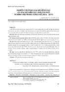 Nghiên cứu phân loại mô bệnh học và hóa mô miễn dịch ung thư phổi tại bệnh viện trung ương Huế (2016 - 2019)