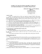 Nghiên cứu phương pháp chế biến và một số tác dụng sinh học của vị thuốc phụ tử Sapa