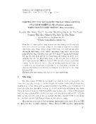 Nghiên cứu tác dụng điều trị đái tháo đường của dịch chiết lá ổi (psidium guajava) trên chuột nhắt trắng (mus musculus)