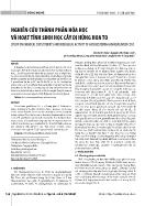 Nghiên cứu thành phần hóa học và hoạt tính sinh học cây dị hùng hoa to