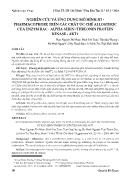 Nghiên cứu và ứng dụng mô hình 3D - Pharmacophore trên các chất ức chế allosteric của enzym rac - alpha serin /threonin protein kinase - AKT1