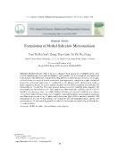 Nghiên cứu xây dựng công thức vi nhũ tương methyl salicylat