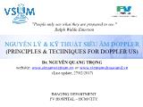 Nguyên lý và kỹ thuật siêu âm Doppler