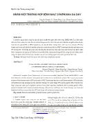 Nhân một trường hợp bệnh Malt Lymphoma dạ dày
