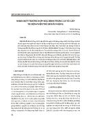Nhân một trường hợp mắc bệnh trứng cá tối cấp tại bệnh viện trẻ em Hải Phòng
