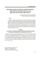 Nhận xét bước đầu sử dụng đặt Catheter tĩnh mạch trung tâm từ ngoại biên tại khoa sơ sinh bệnh viện sản - nhi Quảng Ninh năm 2017