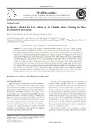 Predictive model for live birth at 12 months after starting in-vitro fertilization treatment