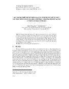 Quy trình thiết kế hệ thống bài tập tình huống để tổ chức dạy học môn lí luận dạy học sinh học - Chương trình đào tạo cử nhân Sư phạm sinh học