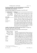 Study of preparing the tincture treating toothache from piper lolot and ocimum basilicum collected in Thai Nguyen