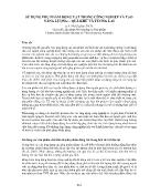 Sử dụng phụ phẩm động vật trong công nghiệp và tạo năng lượng – quá khứ và tương lai