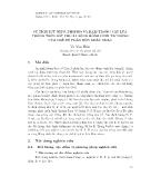 Sự tích luỹ Nitơ, Phopho và Kali trong cây lúa trồng trên đất phù sa sông Hồng dưới tác động của chế độ phân bón khác nhau