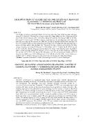 Tách dòng phân tử và thiết kế vector chuyển gen mang gen flavonoid 3’ 5’ hydroxylase phân lập từ cây ô đầu (aconitum carmichaelii debx)