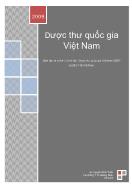 Tài liệu Dược thư quốc gia Việt Nam (Phần 1)
