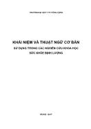 Tài liệu Khái niệm và thuật ngữ cơ bản sử dụng trong các nghiên cứu khoa học sức khỏe định lượng