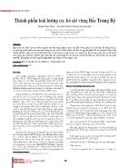 Thành phần loài lưỡng cư, bò sát vùng Bắc Trung Bộ