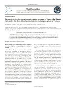 The medical physics education and training program of Nguyen Tat Thanh university