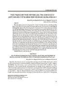 Thực trạng kiến thức về phân loại, thu gom và xử lý chất thải rắn y tế tại bệnh viện trẻ em Hải Phòng năm 2017