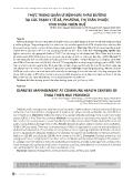 Thực trạng quản lý bệnh đái tháo đường tại các trạm y tế xã, phường, thị trấn thuộc tỉnh Thừa Thiên Huế
