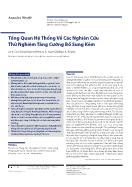 Tổng quan hệ thống về các nghiên cứu thử nghiệm tăng cường bổ sung kẽm