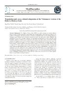 Traanslation and cross-Cultural adaptation of the Vietnamese version of the Diabetes Distress Scale