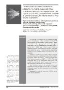 Tương quan cao về mức độ hấp thu 2-Deoxy-2-F18-Fuoro-D-Glucose (FDG) qua trung gian glucose transporter type 1 (glut-1) giữa khối u nguyên phát và hạch di căn tại chỗ tại vùng trong ung thư phổi không tế bào nhỏ