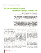 Ứng dụng công nghệ hiện đại bảo tồn và phát triển các nguồn gen bản địa quý hiếm