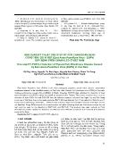 Ứng dụng kỹ thuật ONE-STEP RT-PCR chẩn đoán bệnh cứng trái do vi rút (east asian passiflora virus - eapv) gây bệnh trên chanh leo ở Việt Nam