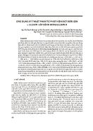 Ứng dụng kỹ thuật phân tử phát hiện đột biến gen α globin gây bệnh hemoglobin h