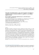 Utilization of the light density to reduce the development of Lyngbya sp. and their growth on Caulerpa lentillifera J. Agardh in a recirculating aquature system