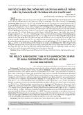 Vai trò của đặt ống thông mũi dạ dày sau khâu lỗ thủng điều trị thủng ổ loét tá tràng có kích thước nhỏ