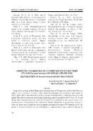 Ảnh hưởng của biện pháp xử lý nhiệt đối với sự phát triển của nấm fusarium lateritium gây đốm quả thanh long