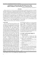 Ảnh hưởng của brassinolide đến một số đặc tính sinh lý, sinh hóa cây lúa bị mặn (6‰) ở giai đoạn mạ