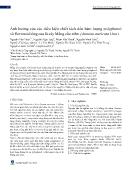 Ảnh hưởng của các điều kiện chiết tách đến hàm lượng polyphenol và flavonoid tổng của lá cây Mãng cầu xiêm (Annona muricata Linn)