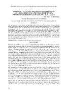 Ảnh hưởng của các mức bổ sung dầu bông và tanin từ bột chè xanh đến lượng thu nhận, tỷ lệ tiêu hóa và phát thải khí mêtan của bò giai đoạn nuôi cạn sữa