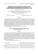 Ảnh hưởng của chế độ che sáng đến sinh trưởng, năng suất và chất lượng dược liệu rau đắng đất (glinus oppositifolius (L.) A. DC)