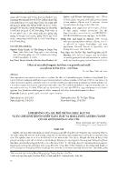 Ảnh hưởng của giá thể trồng chậu, mật độ và ức chế sinh trưởng đến năng suất và hàm lượng anthocyanin của ba giống khoai lang tím