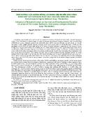 Ảnh hưởng của giống bông lai mang gen BT đến khả năng sống sót và thời gian phát dục của sâu non sâu xanh helicoverpa armigera (hubner) (lep: noctuidae)