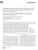 Ảnh hưởng của hàm lượng chất rắn hòa tan và nhiệt độ sấy đối lưu lên tính chất vật lí và hàm lượng dinh dưỡng của Mãng cầu xiêm sấy dẻo (Annona muricata L)