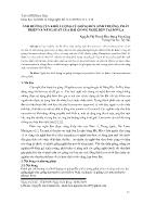 Ảnh hưởng của khối lượng củ giống đến sinh trưởng, phát triển và năng suất của hai giống nghệ Đen tại Sơn La