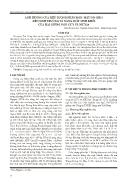 Ảnh hưởng của liều lượng phân bón, mật độ gieo đến sinh trưởng và năng suất sinh khối của hai giống ngô CS71 và NK7328