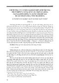 Ảnh hưởng của lượng đạm bón đến sinh trưởng, phát triển và năng suất của một số giống ngô lai mới trồng vụ xuân năm 2019 tại huyện Hoằng Hóa, tỉnh Thanh Hóa